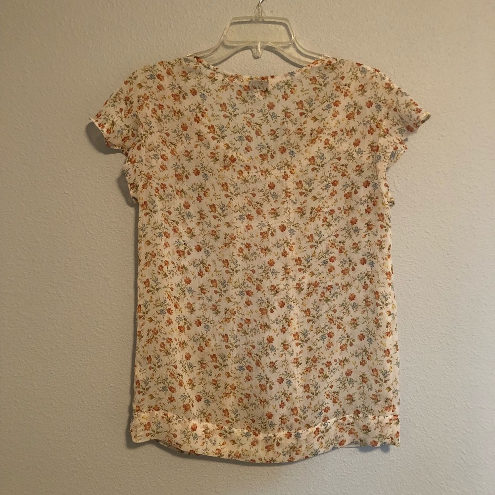 floral chiffon top - Picture 8 of 8